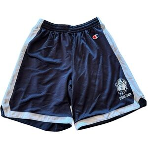Men’s Champion Georgetown Dark Blue Athletic Shorts XL